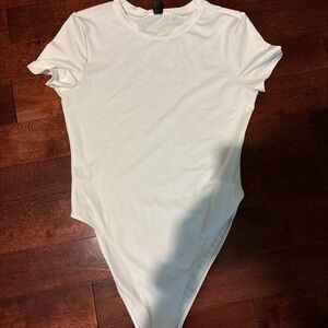 White Short Sleeve Bodysuit